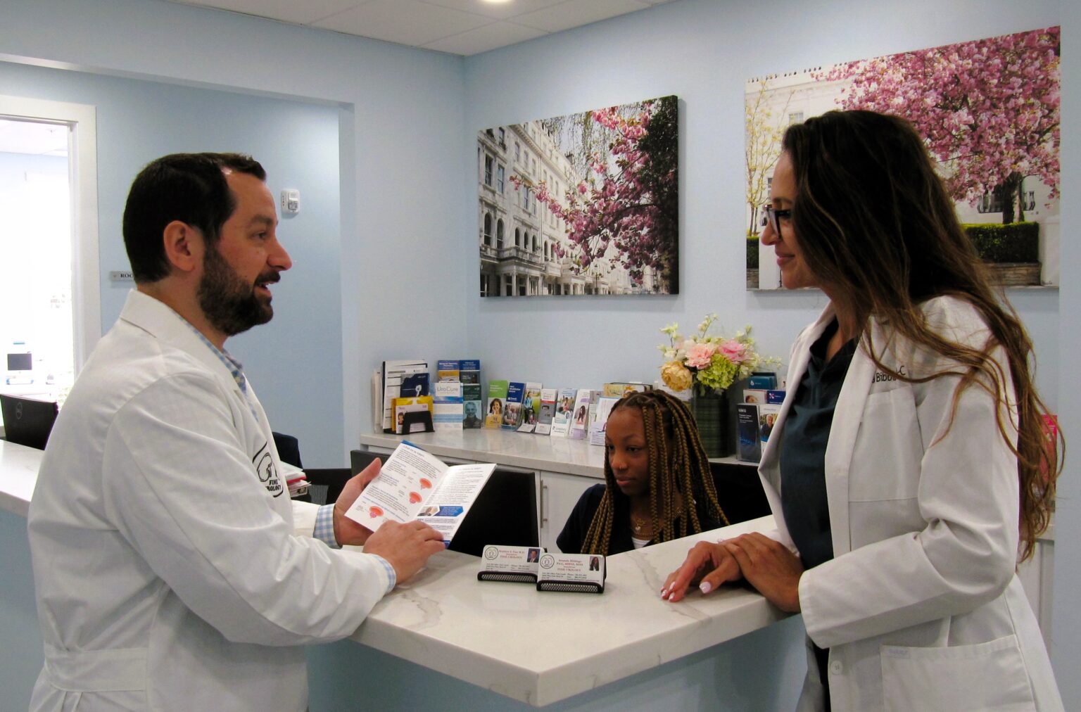 Dr. Matthew Fine and Amanda Bibbings, PA-C at Fine Urology in Davie, FL